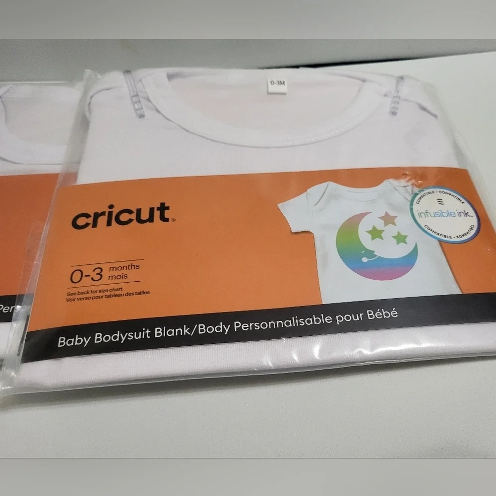 2 Cricut Baby Body Suit